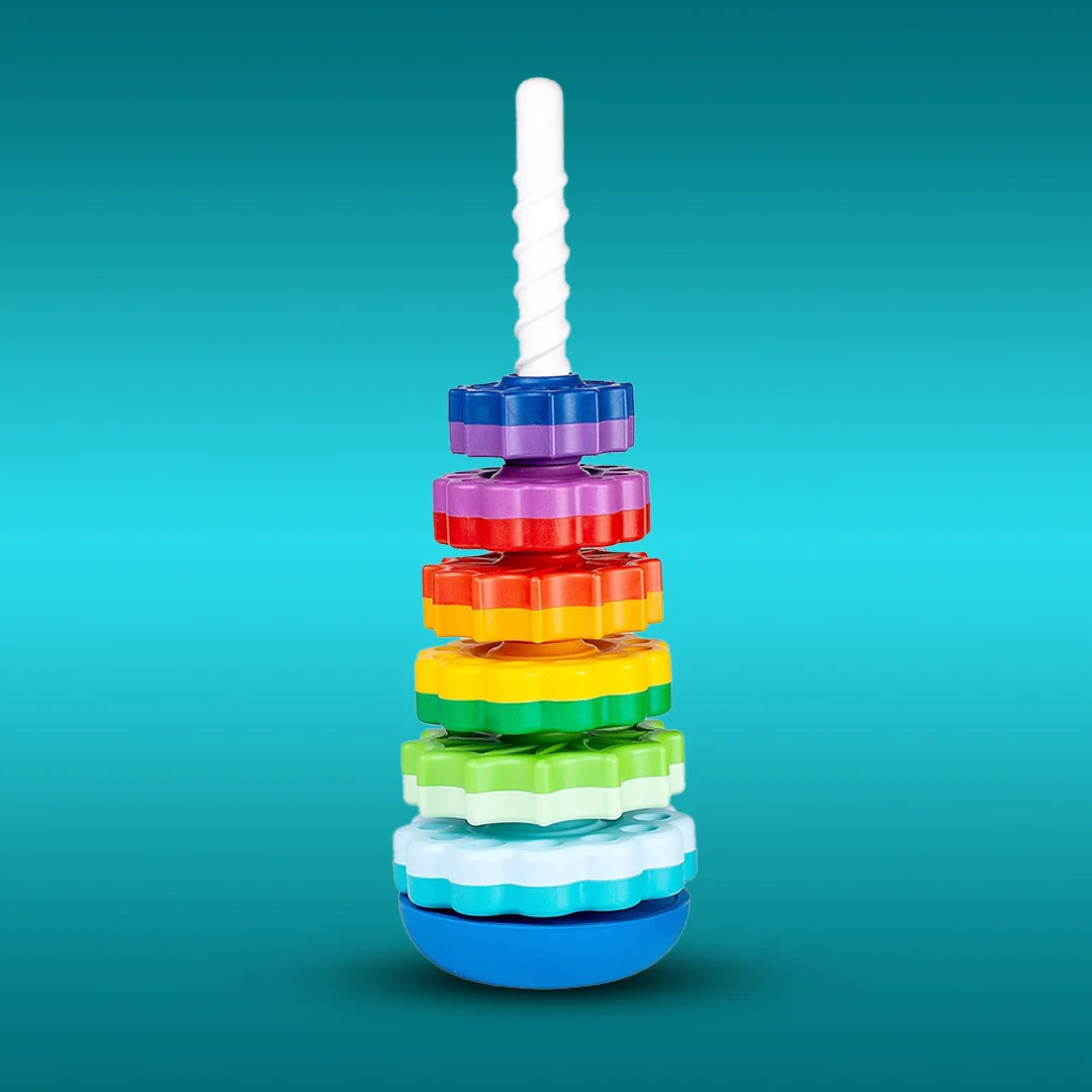 Rainbow Five-Wheel Rotating Tower